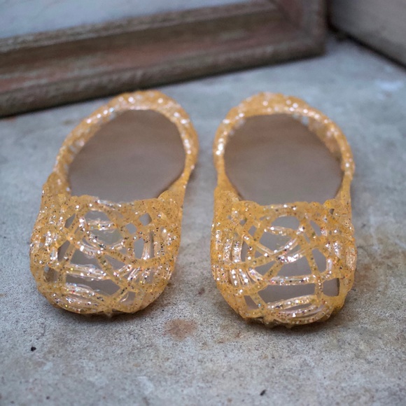 Glaze Jelly Ballet Flat Peach Slip On Pink Flats 6 - Picture 3 of 8